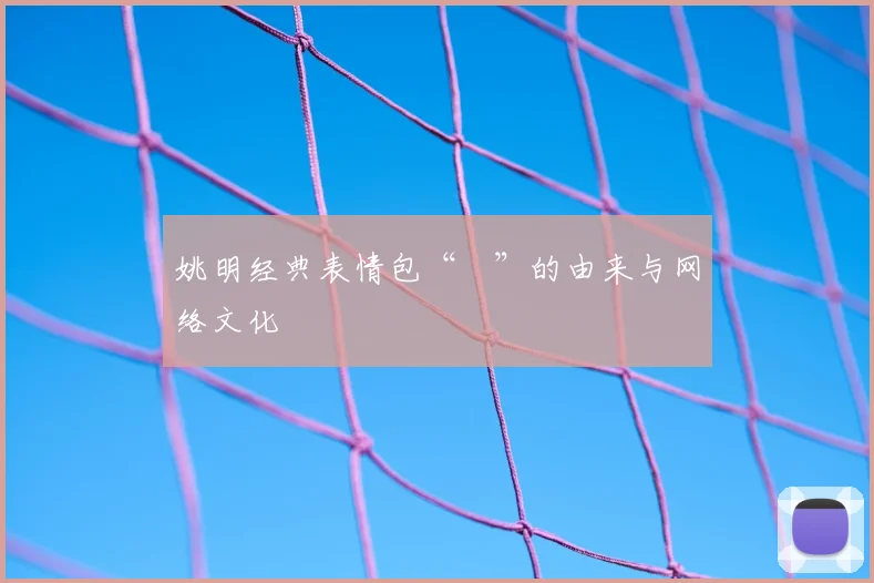 姚明经典表情包“囧”的由来与网络文化